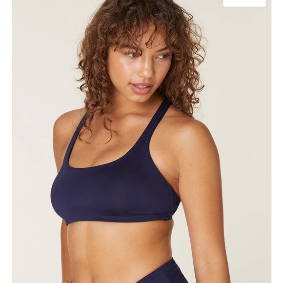 ANDIE SWIM The Marina Bikini Top Large in Navy NWT 112 - Picture 2 of 8